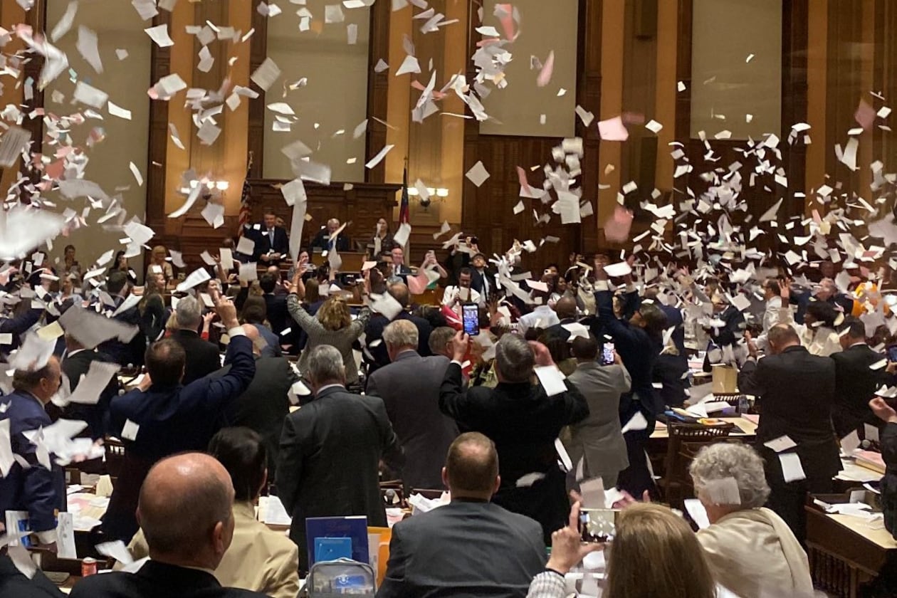 An Atlanta Journal-Constitution analysis of 20 years of voting data found that 17% of all actions taken by the Legislature happened on Sine Die, the final day of a legislative session. (Natrice Miller/ natrice.miller@ajc.com)