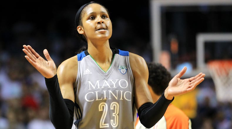Maya Moore has won four WNBA titles with the Minnesota Lynx.