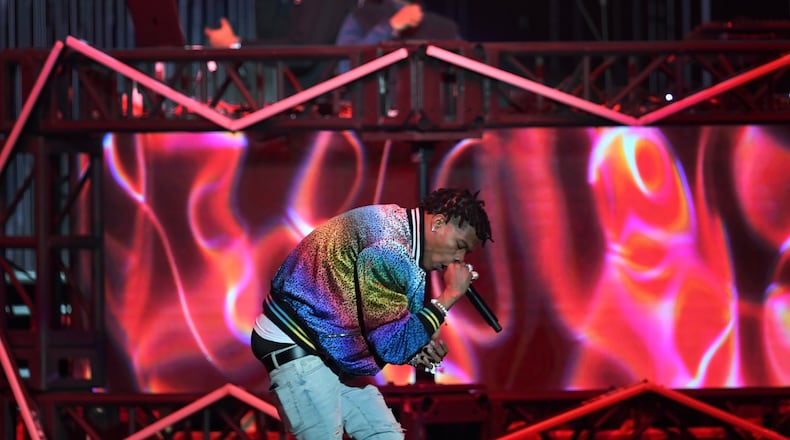 Lil Baby performs onstage during Bud Light Super Bowl Music Fest / EA SPORTS BOWL at State Farm Arena on January 31, 2019 in Atlanta, Georgia.  (Photo by Kevin Winter/Getty Images for Bud Light Super Bowl Music Fest / EA SPORTS BOWL)
