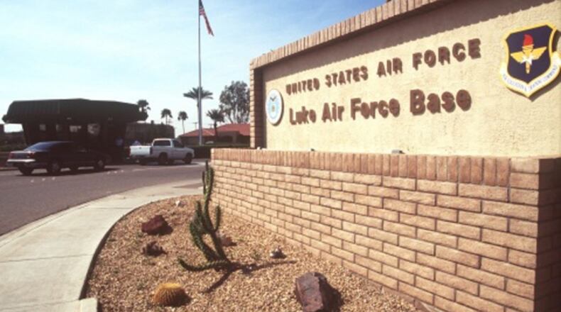 Luke Air Force Base in Arizona was placed on lockdown Friday after reports of a bomb threat, according to news reports and an official tweet from the base alerting the public to the incident.