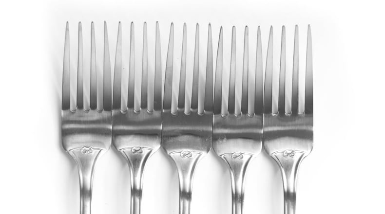 Five forks. Get it? (Stock image)