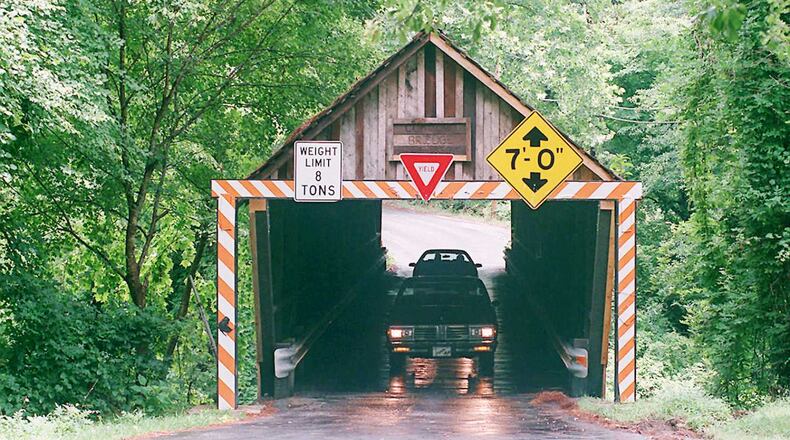 The Concord Road covered bridge near Smyrna will be closed for repairs Tuesday, Feb. 6. File photo