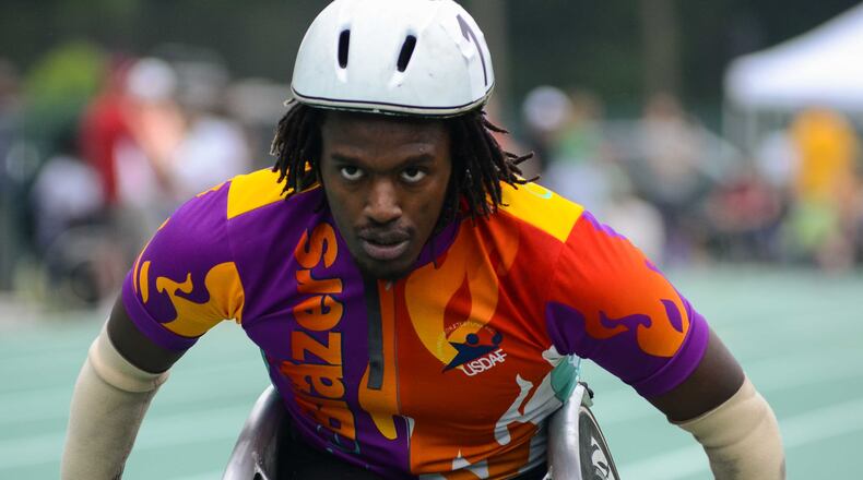 James Adams, one of BlazeSports America’s track athletes. Photo Credit: BlazeSports America.