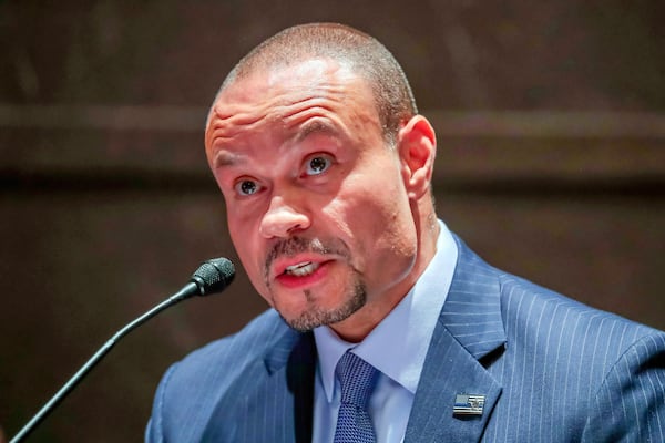 FILE - Daniel Bongino speaks during a House Judiciary Committee hearing on Capitol Hill, June 10, 2020, in Washington. (Michael Reynolds/Pool via AP, File)