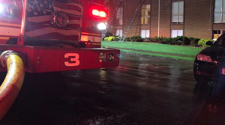 Six families were displaced by an early-morning fire that broke out at a DeKalb County apartment complex