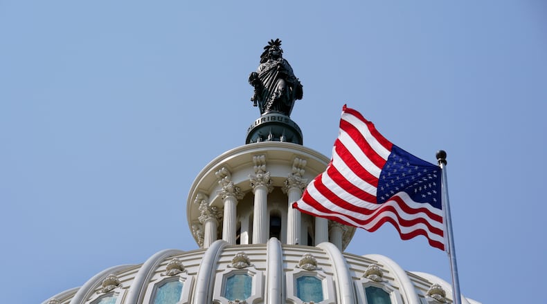 The U.S. Capitol building is seen during the Congressional Remembrance Ceremony marking 20 years since 9/11 in Washington, D.C. on Monday September 13, 2021. (Yuri Gripas/Abaca Press/TNS)