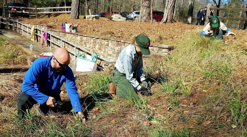 The Chattahoochee National Park Conservancy is seeking volunteers to help maintain its 15 park units with over three million visitors per year. (Courtesy Chattahoochee National Park Conservancy)