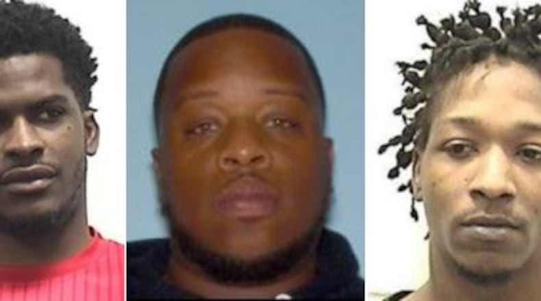 Ralph Bess (from left), Maurice Lawrence, Davonte Jamal Brown