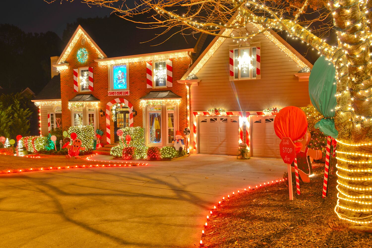 The gingerbread house