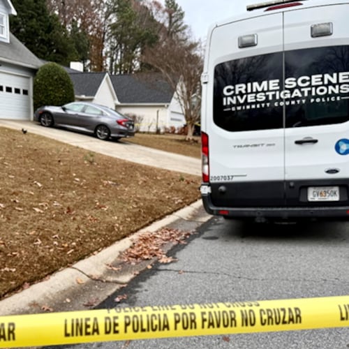 Gwinnett County police are investigating after two people were found dead inside a home Tuesday. (Gwinnett County Police Department)