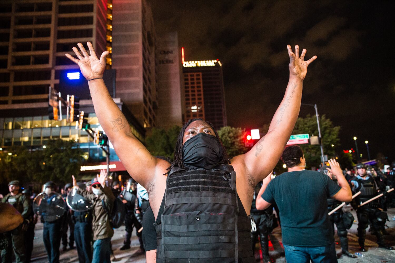 Behind the lens --  Protests: Taken FOR THE AJC