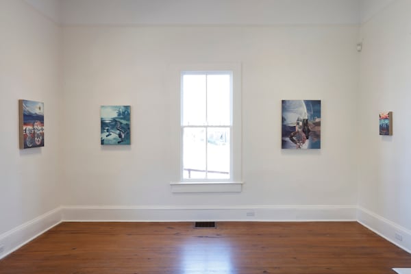 Spruill Gallery’s recent exhibition, “Two Searchlights,” features work by Ben Steele (pictured) and MaDora Frey. (Courtesy of Spruill Center for the Arts)