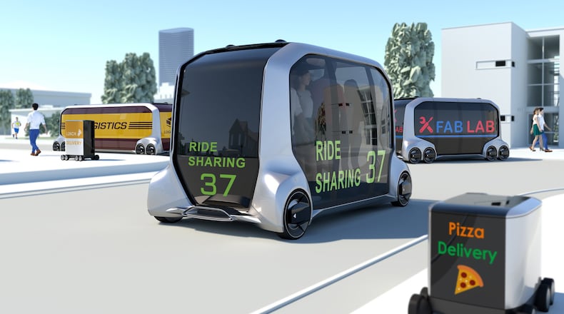 The e-Palette concept is part services platform and part people mover. (Toyota)