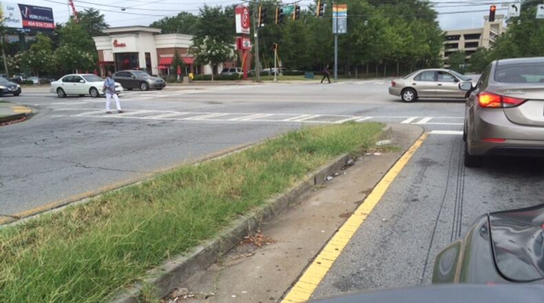 Gregory Johnson hopes Sidney Marcus Boulevard can soon be cleaned of all the trash and debris that litters the street. Ohoto/Gregory Johnson.