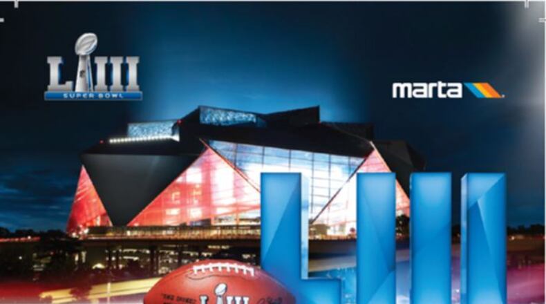 MARTA will offer commemorative Breeze Cards during the upcoming Super Bowl in Atlanta.