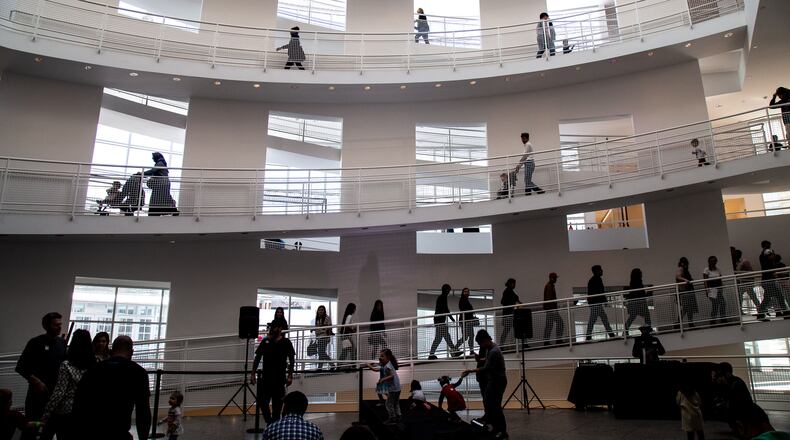 People wander through the High Museum of Art during the Woodruff Family Fun Fest at the Woodruff Arts Center, Sunday, January 12, 2020. STEVE SCHAEFER / SPECIAL TO THE AJC