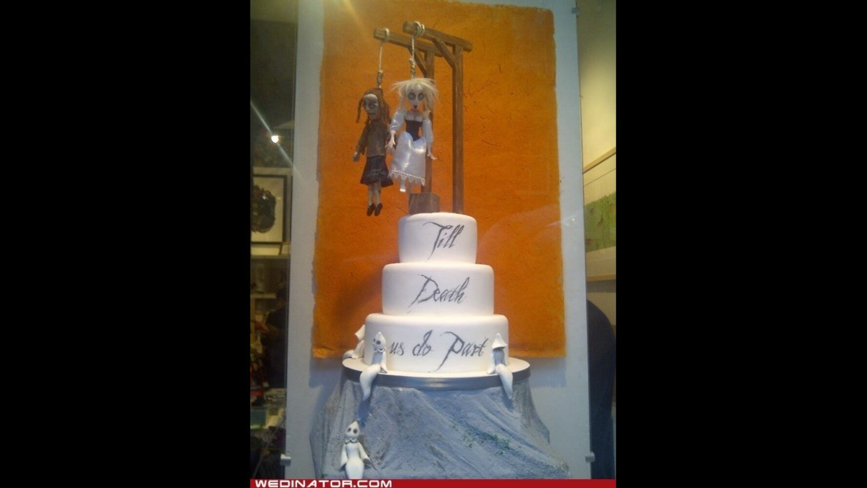 Funny, odd wedding cakes