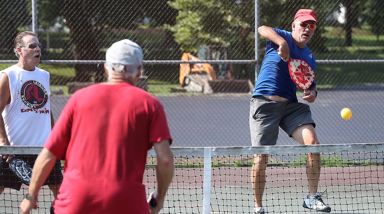 Alpharetta will convert two tennis courts at North Park into courts for pickleball. According to a 2017 study, 2.82 million people played the sport last year.