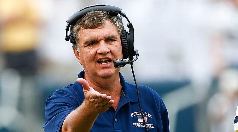 Georgia Tech head coach Paul Johnson says that regardless of penalties, "We could have done enough to win the game"