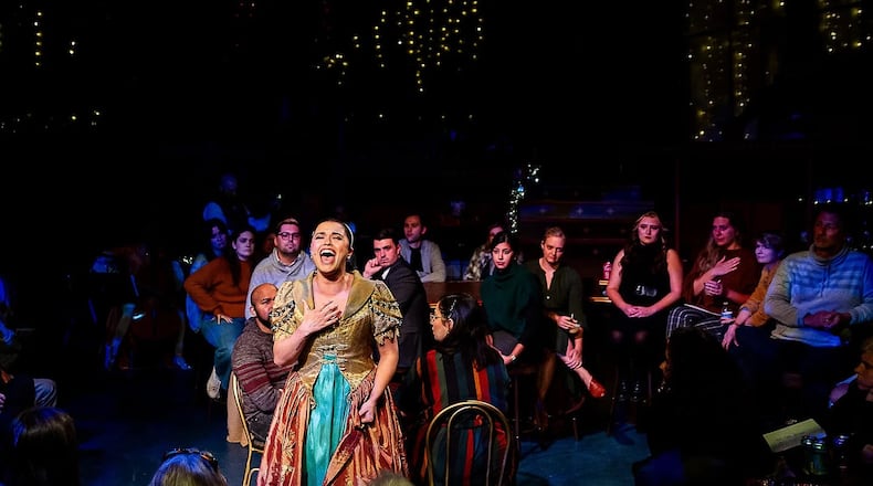 Suzi Bass Awards nominee Alexandria Joy as Natasha in Horizon Theatre's staging of "Natasha, Pierre and the Great Comet of 1812."