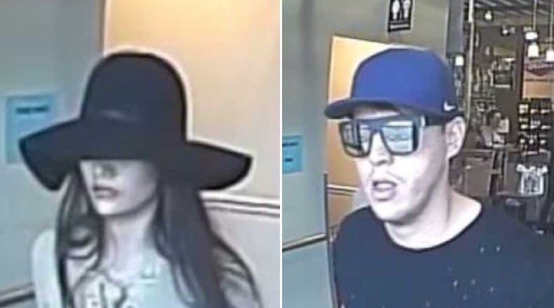 Dunwoody police say these people are suspects in a theft from Panera Bread that cost a woman $10,800.