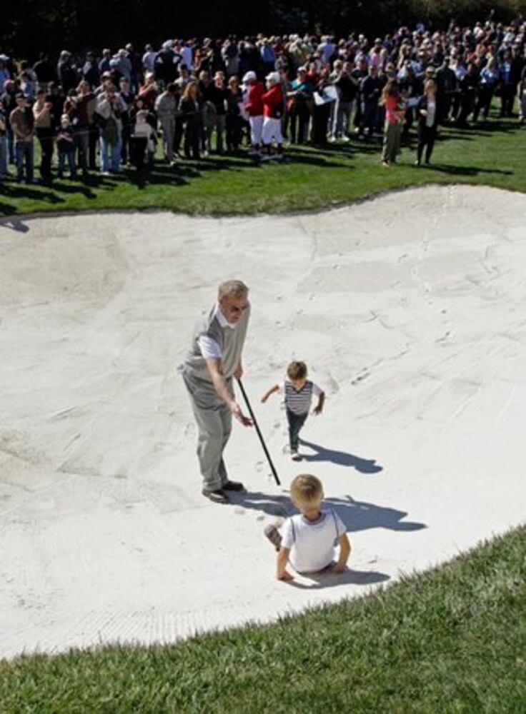 Celebrities hit links at Pebble Beach Pro-Am