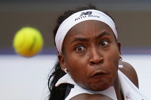 Former Atlantan Coco Gauff, who's set for the Italian Open final on Saturday, knows it's important to keep your eye on the ball.