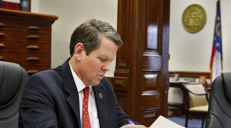 Georgia Secretary of State Brian Kemp was one of the recipients of a letter from the ACLU that said letters to update the voter rolls should not have been sent. BOB ANDRES / BANDRES@AJC.COM AJC FILE PHOTO