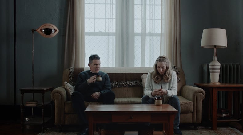 Ethan Hawke and Amanda Seyfried star in “First Reformed.”