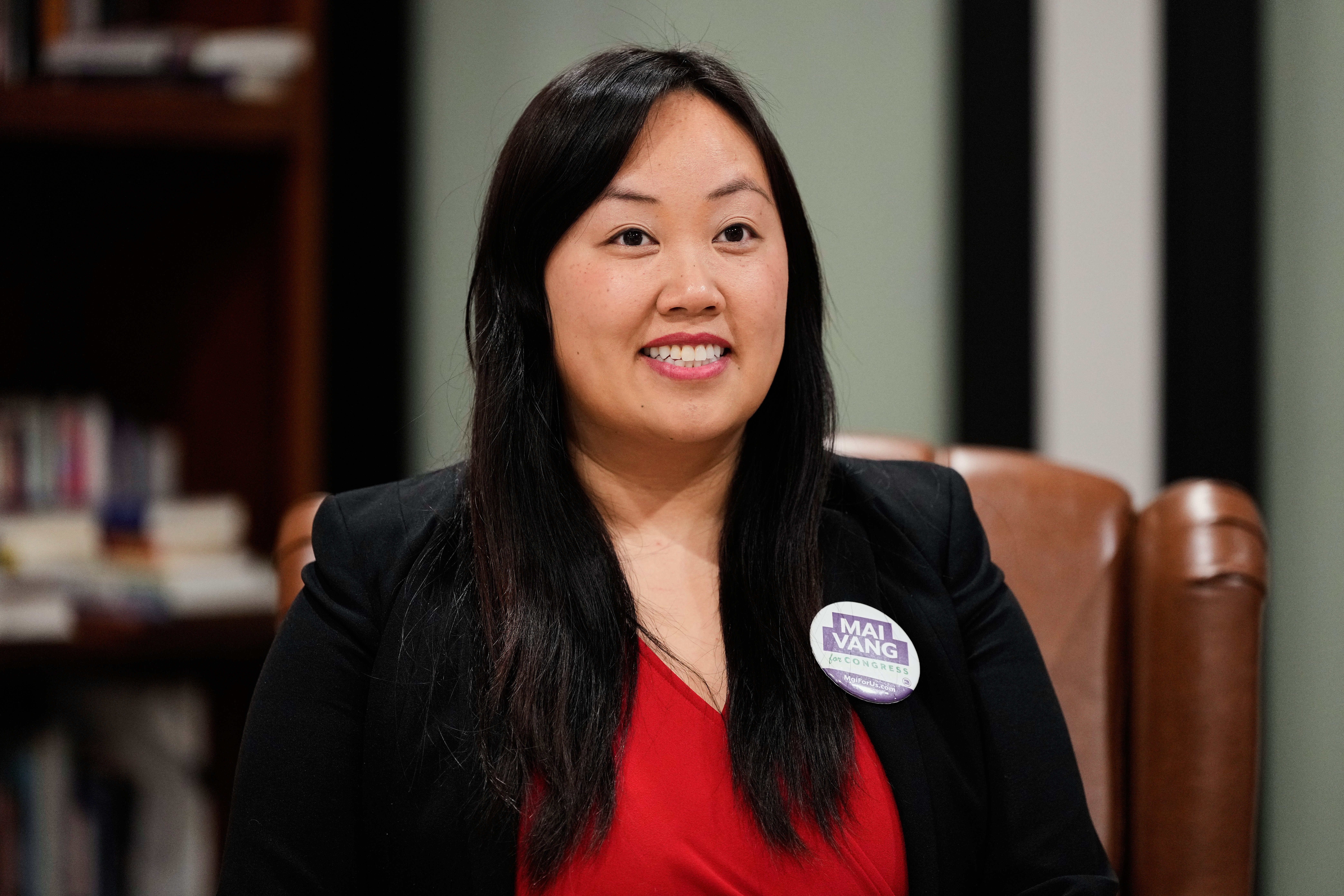 Sacramento council member Mai Vang, who is running for Congress, is photographed in Sacramento, Calif., Jan. 21, 2026. (AP Photo/Godofredo A. Vásquez)