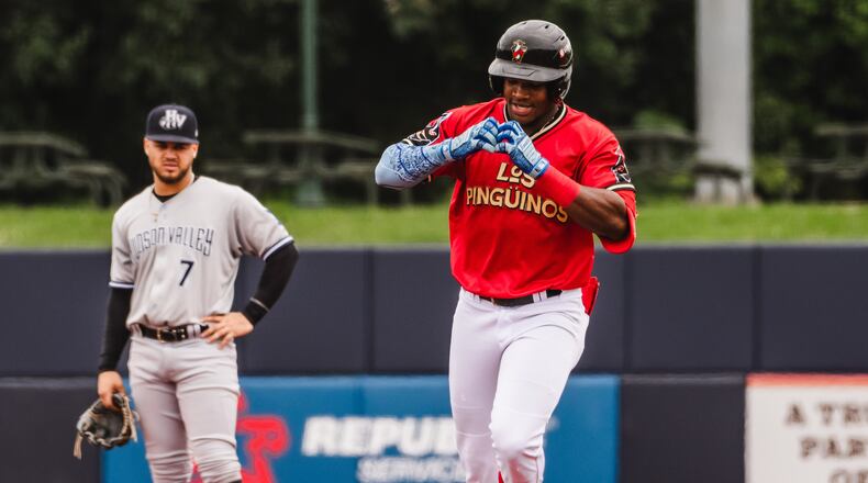 Braves prospect John Gil has stolen 148 bases across three minor league seasons. (Ryland Scott/Rome Emperors)