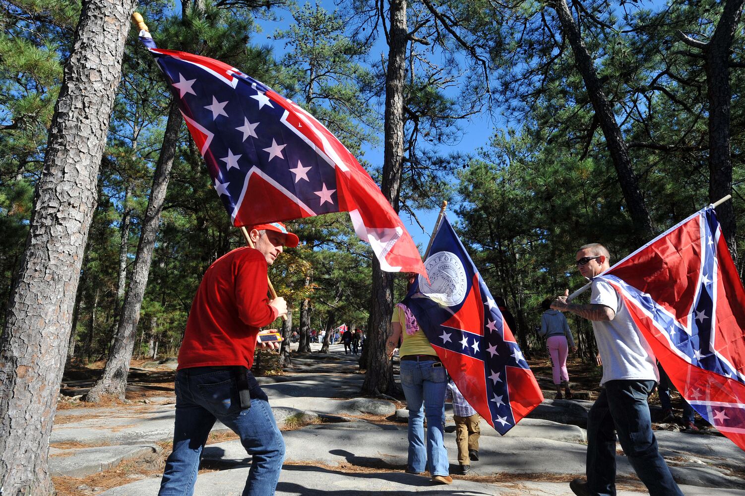 Protesters want to keep Stone Mountain 'pure' to its Confederate roots