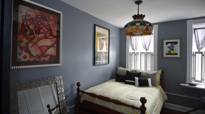 The bedroom in the dream home of Greg Morton, which once belonged to Frederick Douglass, can be rented through Air BNB. (Barbara Haddock Taylor/Baltimore Sun/TNS)