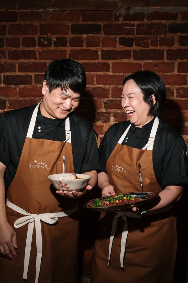 Tipsy Thaiger chefs O Eakkapan Ngammuang and Belle Aphassorn Preedawan. (Courtesy of Angie Webb/Tipsy Thaiger)