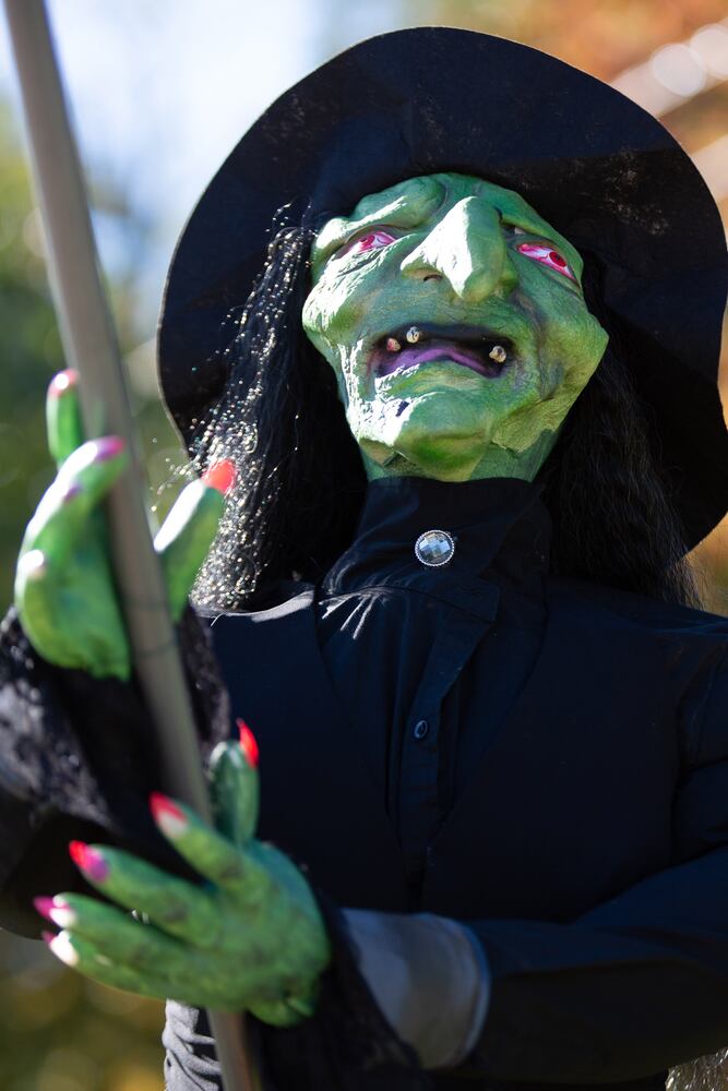 Scarecrows line Main Street in Kennesaw