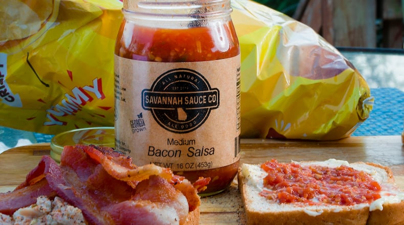Savannah Sauce Co. began producing bacon salsa, owner Mike Roberson said, because “everyone loves bacon.” Courtesy of Moye Colquitt