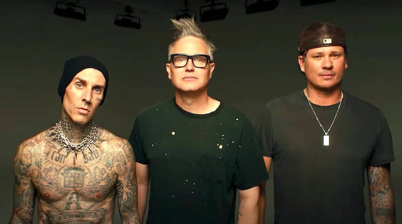 Blink 182 is reunited as the original trio for the first time in eight years and will be at State Farm Arena July 13, 2023. PUBLICITY PHOTO