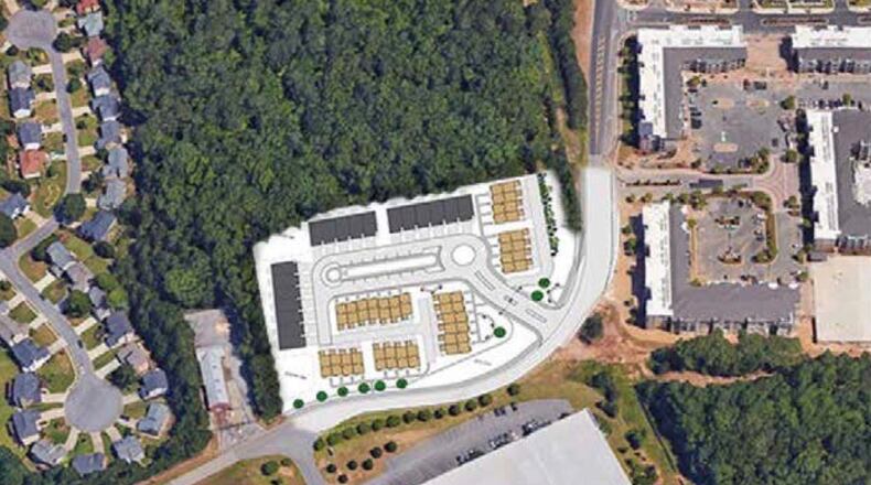 The Duluth City Council recently voted to approve a rezoning request to plan and build 47 townhouses on 4.63 acres at 2355 Main St. Courtesy City of Duluth