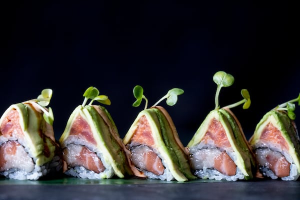 The Illuminati roll at Nakato is named for its triangular shape. (Courtesy of Nakato)