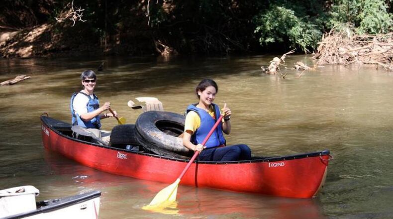 Volunteers can bring their own watercraft to the Roswell edition of Rivers Alive, the annual cleanup of the Chattahoochee River. This year’s event in Roswell is Saturday, Sept. 28, at Riverside Park. RIVERS ALIVE via Facebook
