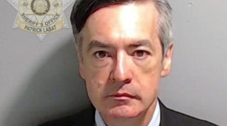 A photo released by the Fulton County, Ga., Sheriff’s Office shows Kenneth Chesebro after he surrendered himself on Wednesday, Aug. 23, 2023. Chesebro turned himself in on Wednesday in the racketeering case against former President Donald Trump and his allies, surrendering at the Atlanta jail where the defendants are being booked. (Fulton County Sheriff's Office via The New York Times) — NO SALES; EDITORIAL USE ONLY—