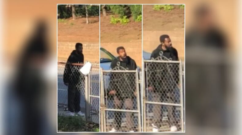 Atlanta police are asking for the public's help to identify a suspect, shown in these surveillance images, in a fatal stabbing Tuesday evening in southwest Atlanta's Adair Park neighborhood.