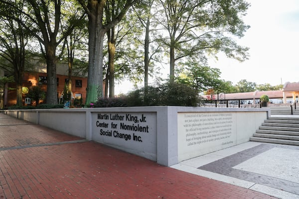 The visitors center at the Martin Luther King Jr. National Historical Park in Old Fourth Ward closed on Wednesday morning.