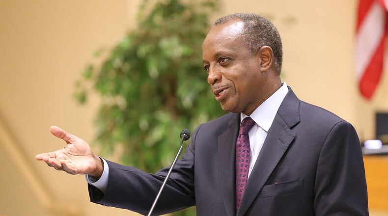 “Every politician thinks they got one more run in them, so we’ll see,” term-limited DeKalb County CEO Michael Thurmond told the hosts on Monday's "Politically Georgia." (Curtis Compton/ccompton@ajc.com)