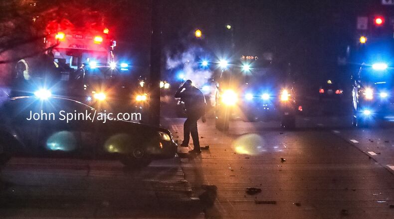 DeKalb County police were investigating the incident Thursday morning on Memorial Drive near Memorial College Avenue.