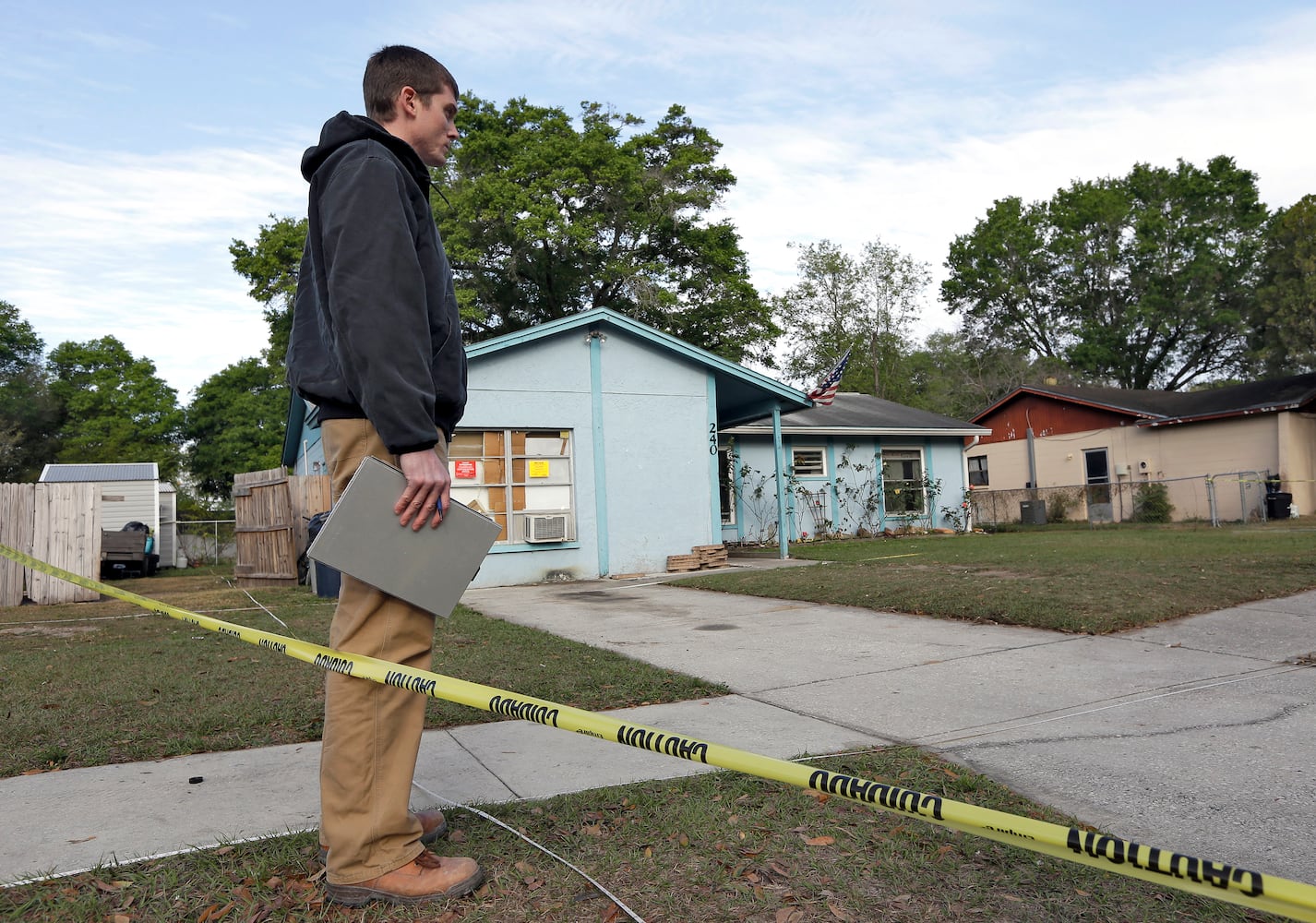 A Florida man was missing and feared dead after a sinkhole opened up under his home.