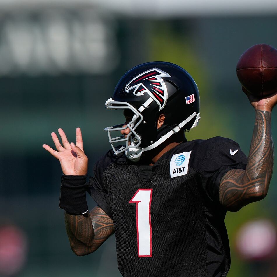 “For myself and what I believe, I don’t have anything to prove to anyone outside,” Falcons quarterback Tua Tagovailoa says. “But it’s to prove to my own self that I can continue to play at a high level.” (Brynn Anderson/AP)
