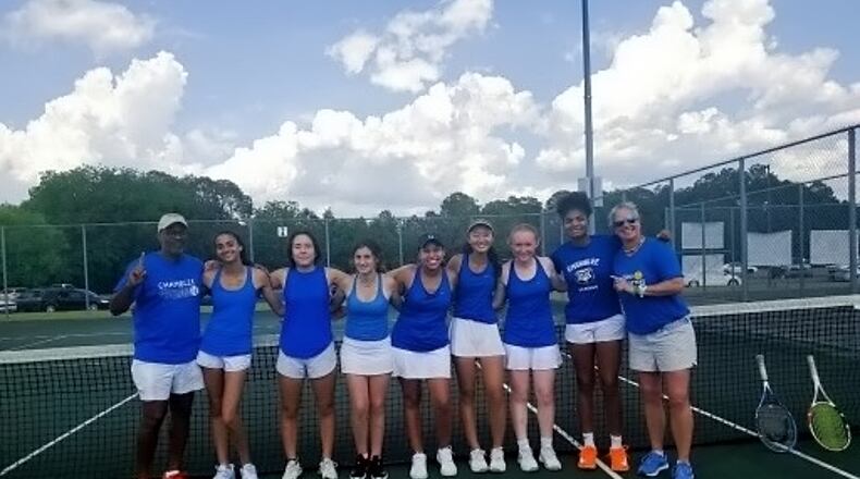 The Chamblee girls clinched a spot in the 2022 state tennis championships.