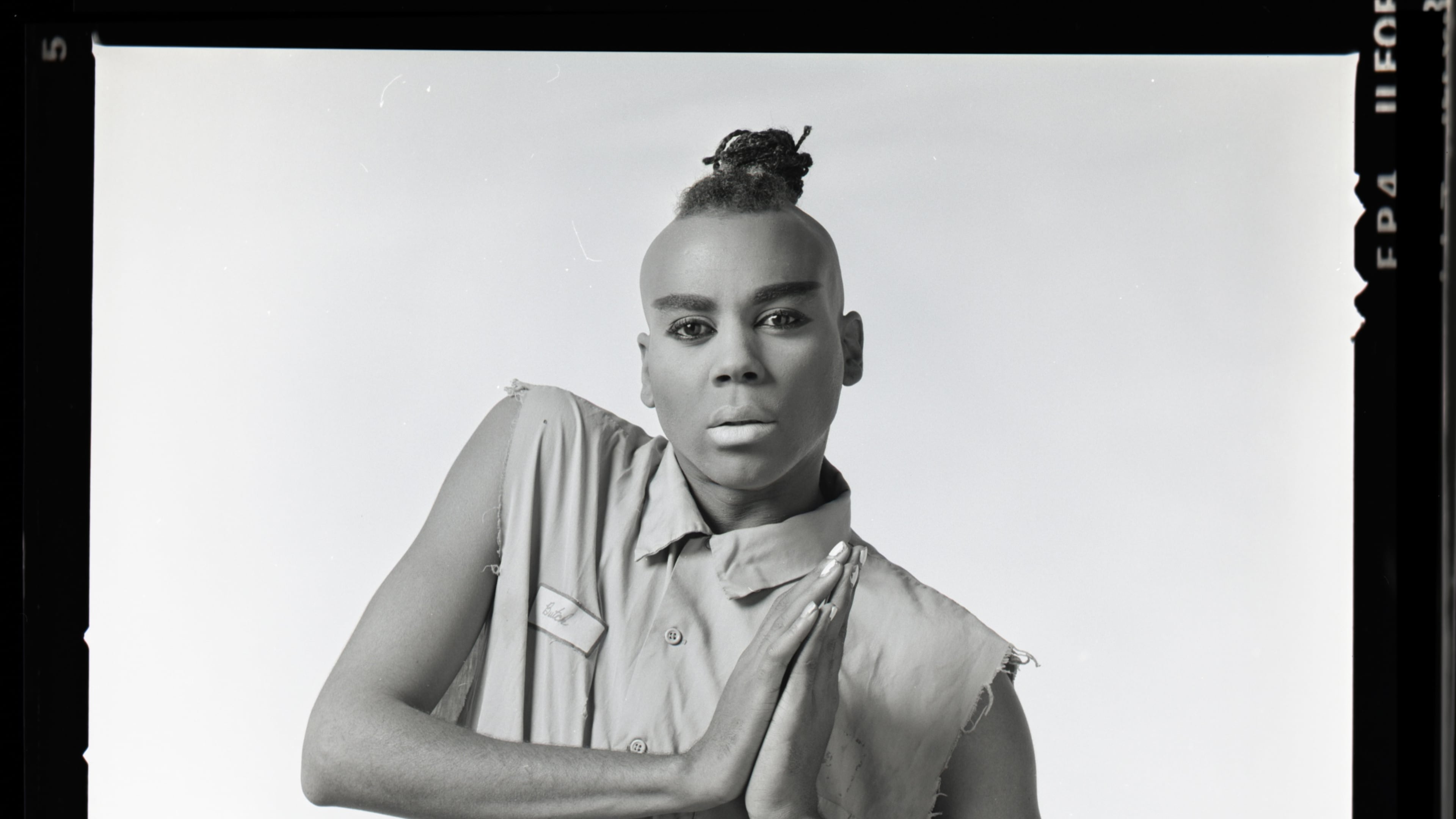 "Ru Paul, Namaste" (1987) is included in the Oglethorpe University Museum of Art exhibition "Al Clayton Photography: Lost and Found." (Courtesy of Oglethorpe University Museum of Art/Al Clayton Photography LLC)