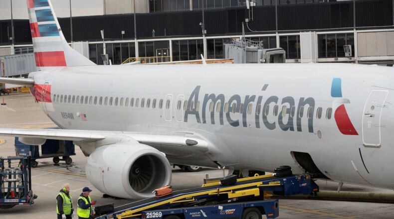 A man jumped from an American Airlines flight onto the tarmac at the Phoenix airport Friday morning.